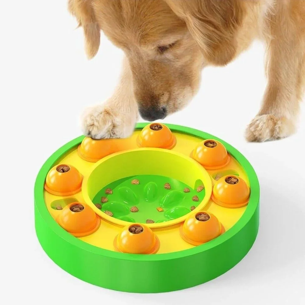 Slow Feeder Dog Bowl (Green). A081
